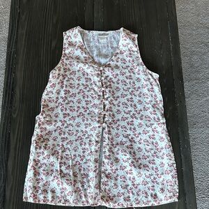 Rampage White and Red Floral Dress